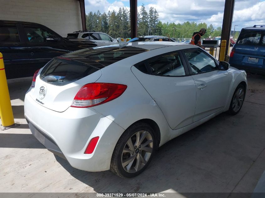 2016 Hyundai Veloster VIN: KMHTC6AD2GU257359 Lot: 39371529