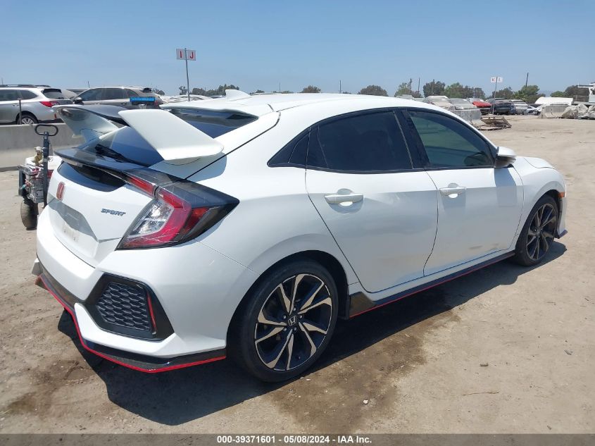 2018 Honda Civic Sport VIN: SHHFK7H4XJU401335 Lot: 39371601