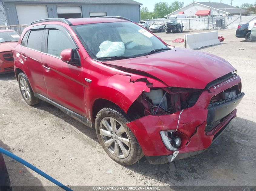 2015 Mitsubishi Outlander Sport Gt VIN: 4A4AR4AW7FE041184 Lot: 39371629