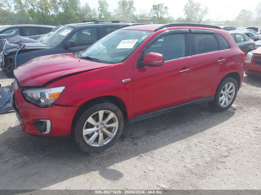 2015 Mitsubishi Outlander Sport Gt VIN: 4A4AR4AW7FE041184 Lot: 39371629