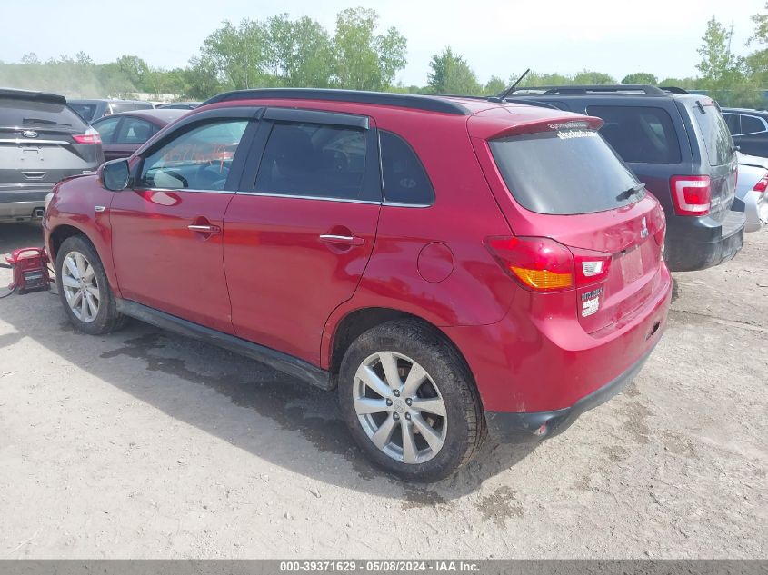 2015 Mitsubishi Outlander Sport Gt VIN: 4A4AR4AW7FE041184 Lot: 39371629