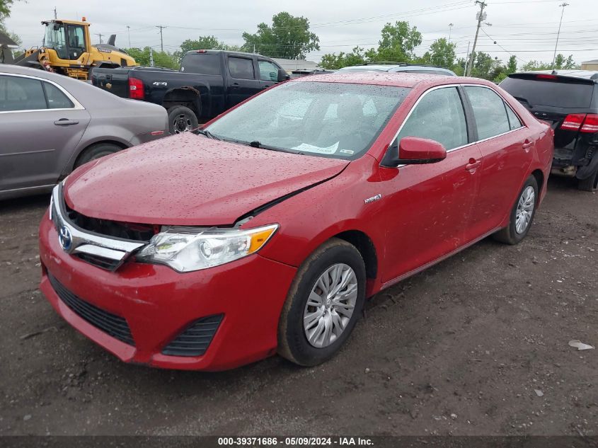 2012 Toyota Camry Hybrid Le VIN: 4T1BD1FKXCU041725 Lot: 39371686