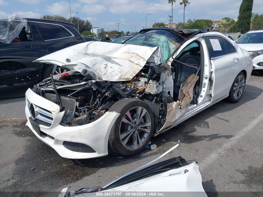 VIN WDDWF4JB3JR404011 2018 MERCEDES-BENZ C 300