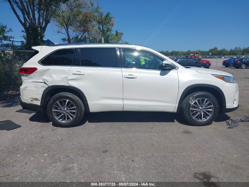 2018 Toyota Highlander Xle VIN: 5TDKZRFH8JS264470 Lot: 39371725