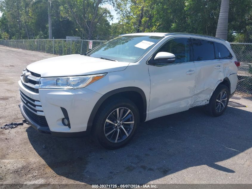 2018 Toyota Highlander Xle VIN: 5TDKZRFH8JS264470 Lot: 39371725