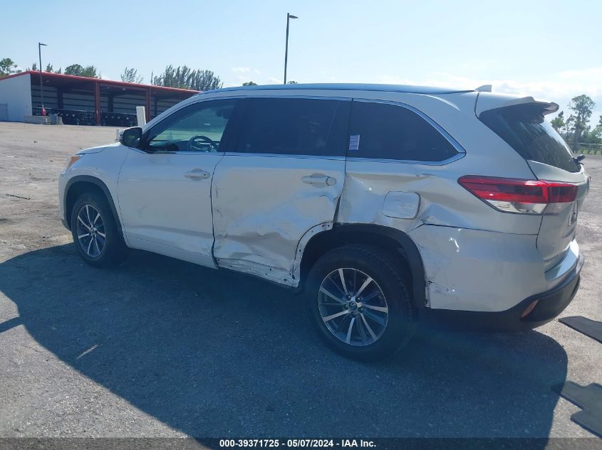 2018 Toyota Highlander Xle VIN: 5TDKZRFH8JS264470 Lot: 39371725