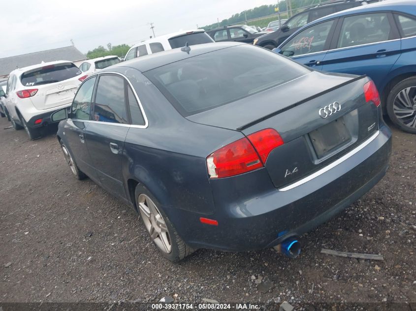 WAUAF78E37A060495 | 2007 AUDI A4