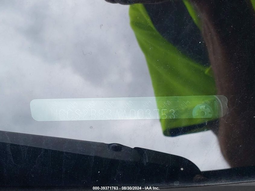 2010 Honda Accord 3.5 Ex-L VIN: 1HGCS2B83AA003753 Lot: 39371763