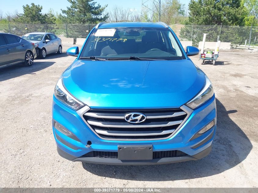 2018 Hyundai Tucson Sel VIN: KM8J3CA44JU643326 Lot: 39371779
