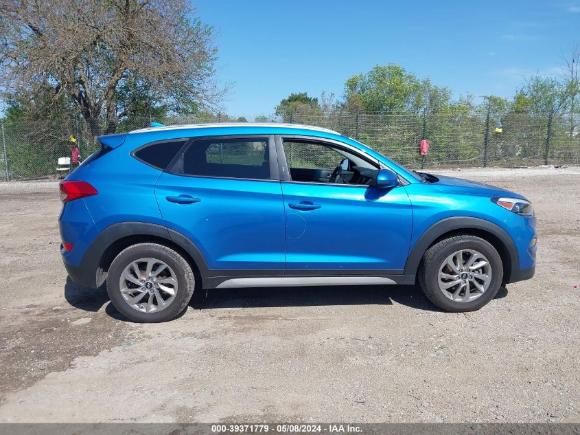 2018 Hyundai Tucson Sel VIN: KM8J3CA44JU643326 Lot: 39371779