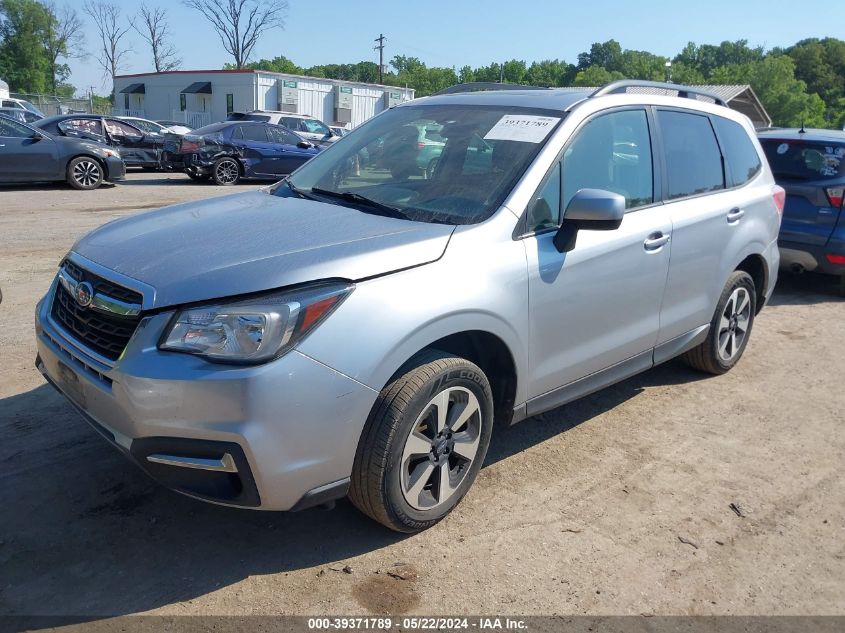 2018 Subaru Forester 2.5I Premium VIN: JF2SJADC4JH469743 Lot: 39371789