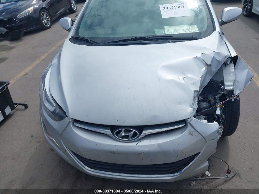 2014 Hyundai Elantra Se VIN: KMHDH4AE7EU172565 Lot: 39371804