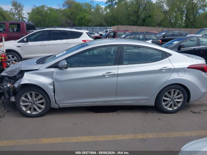 2014 Hyundai Elantra Se VIN: KMHDH4AE7EU172565 Lot: 39371804