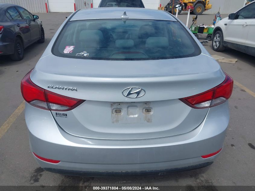 2014 Hyundai Elantra Se VIN: KMHDH4AE7EU172565 Lot: 39371804