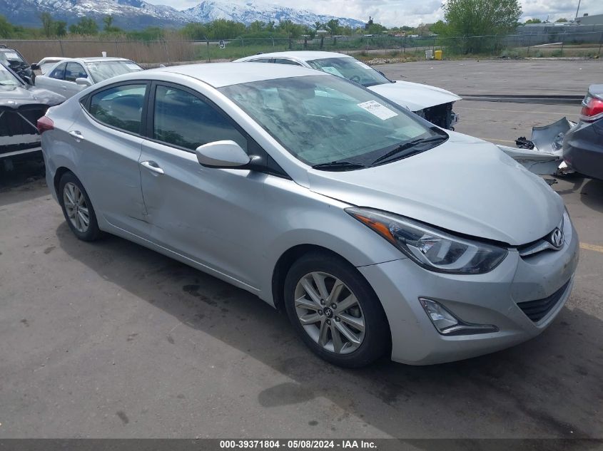 2014 Hyundai Elantra Se VIN: KMHDH4AE7EU172565 Lot: 39371804