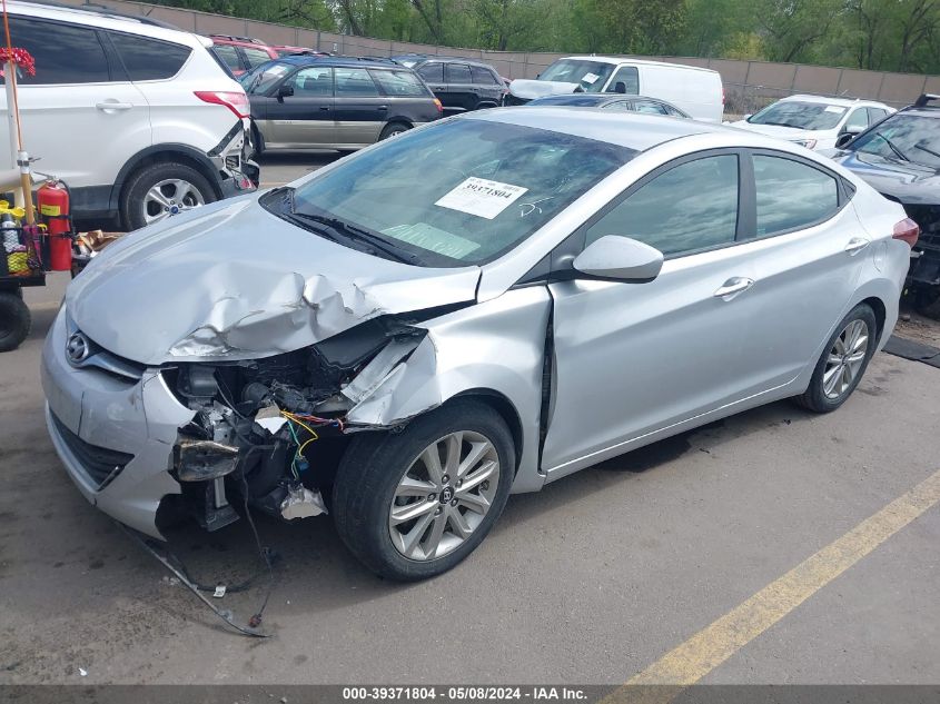 2014 Hyundai Elantra Se VIN: KMHDH4AE7EU172565 Lot: 39371804