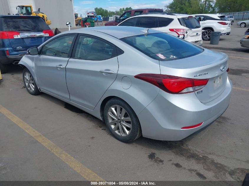 2014 Hyundai Elantra Se VIN: KMHDH4AE7EU172565 Lot: 39371804