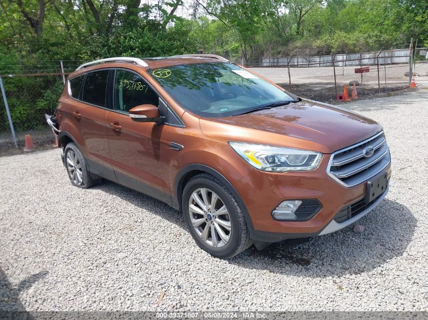 2017 Ford Escape Titanium VIN: 1FMCU0JD4HUD83329 Lot: 39371807