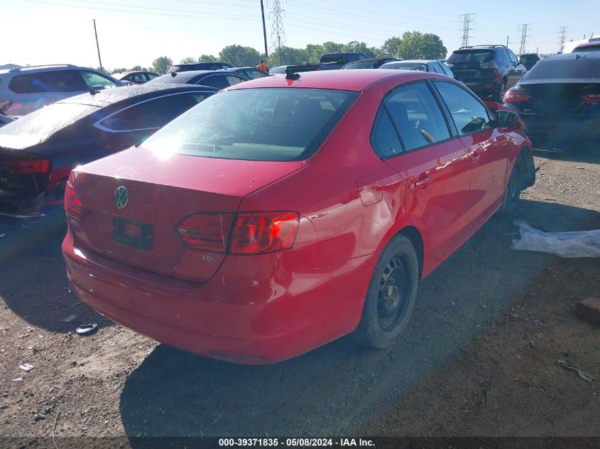 2014 Volkswagen Jetta 2.0L Tdi Value Edition VIN: 3VWLL7AJ0EM333398 Lot: 39371835