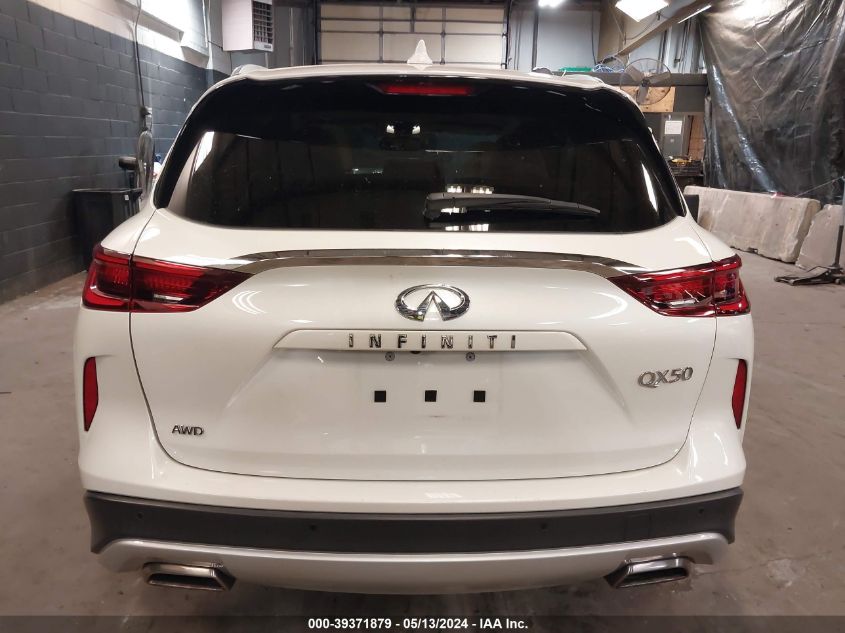 2022 Infiniti Qx50 Luxe Awd VIN: 3PCAJ5BB6NF108564 Lot: 39371879