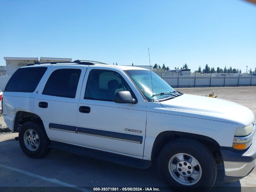 2002 Chevrolet Tahoe Ls VIN: 1GNEC13V52R211095 Lot: 39371881