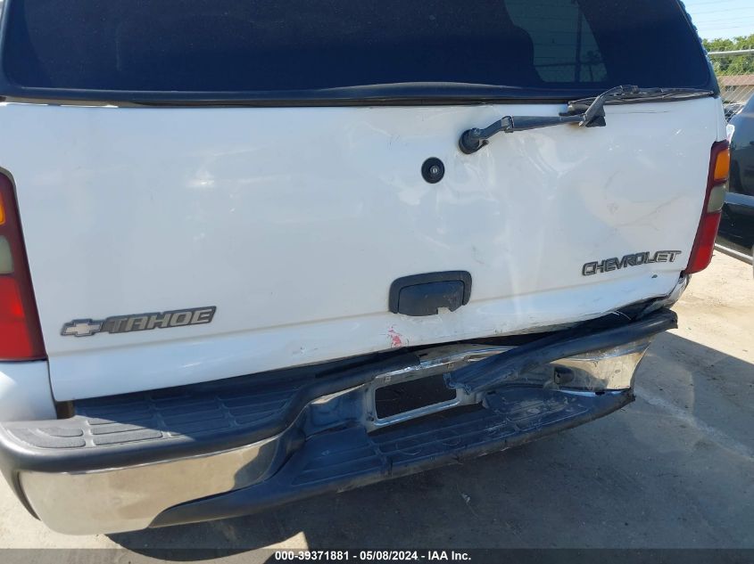 2002 Chevrolet Tahoe Ls VIN: 1GNEC13V52R211095 Lot: 39371881