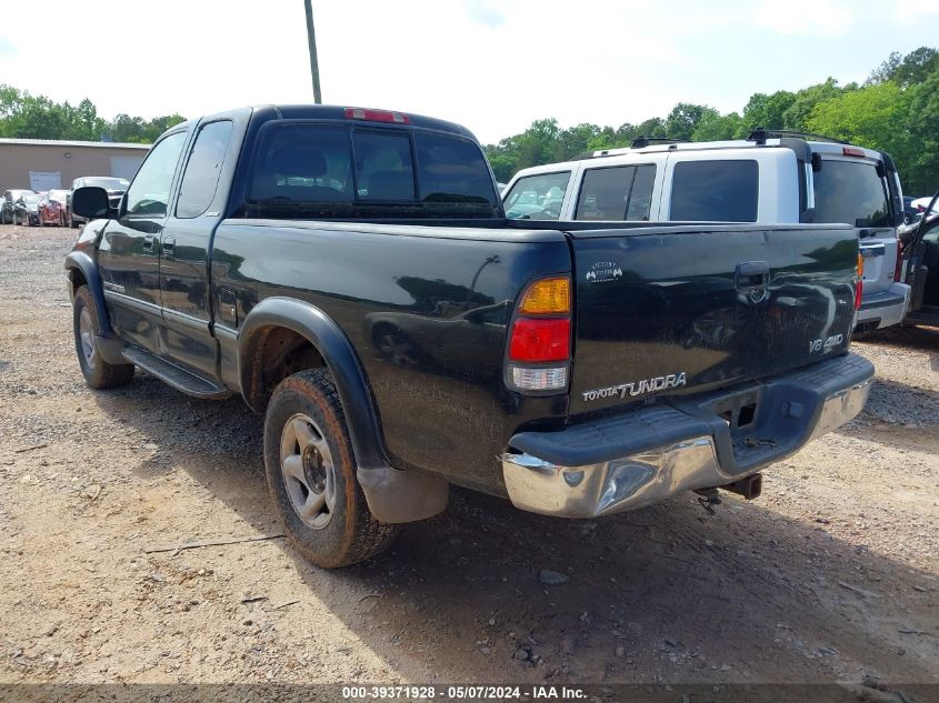 2000 Toyota Tundra Ltd V8 VIN: 5TBBT4816YS078675 Lot: 39371928