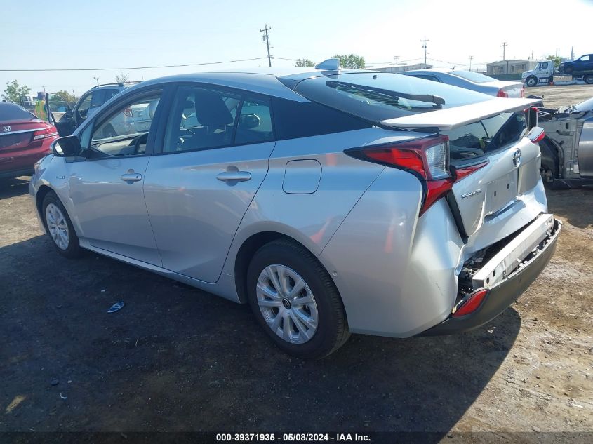 2022 Toyota Prius Le VIN: JTDKAMFU0N3163244 Lot: 39371935