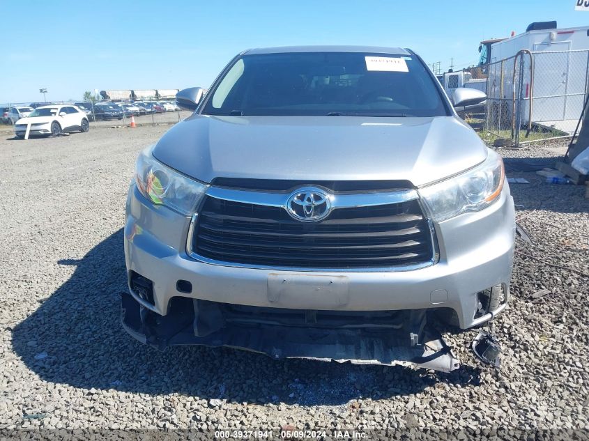 2016 Toyota Highlander Le V6 VIN: 5TDBKRFH8GS304947 Lot: 39371941