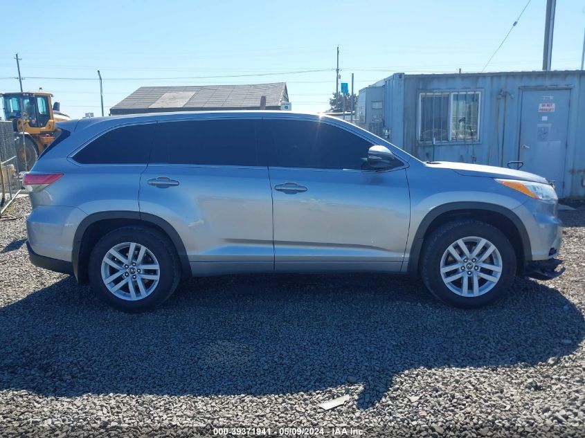 2016 Toyota Highlander Le V6 VIN: 5TDBKRFH8GS304947 Lot: 39371941