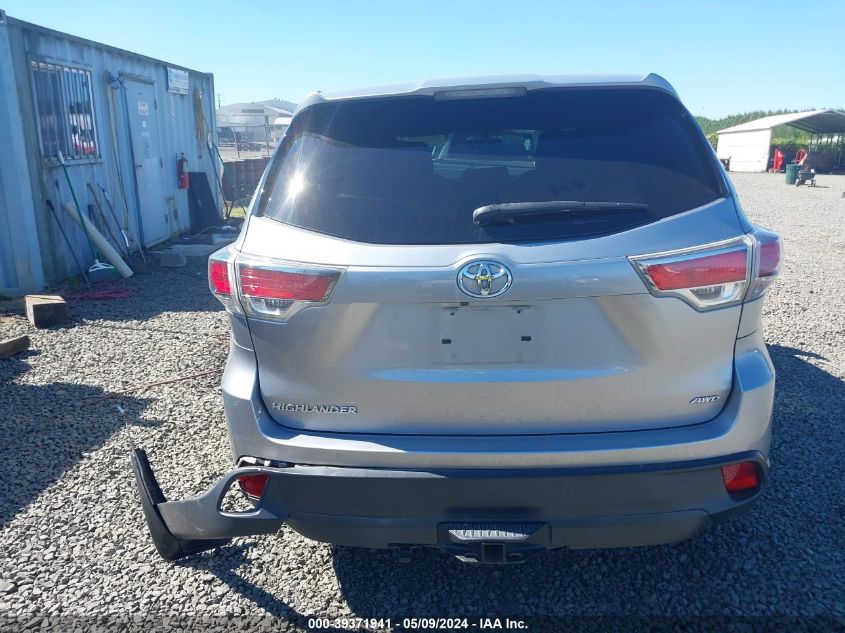 2016 Toyota Highlander Le V6 VIN: 5TDBKRFH8GS304947 Lot: 39371941