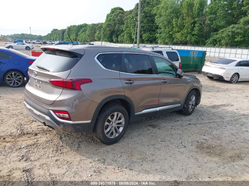 2019 Hyundai Santa Fe Se VIN: 5NMS23AD1KH020704 Lot: 39371975