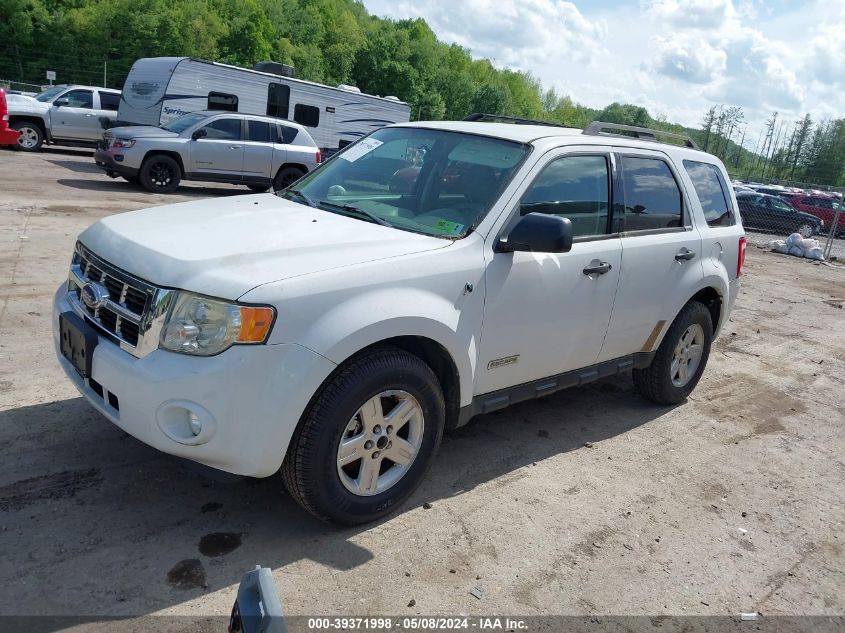 2008 Ford Escape Hybrid VIN: 1FMCU59H48KA24370 Lot: 39371998