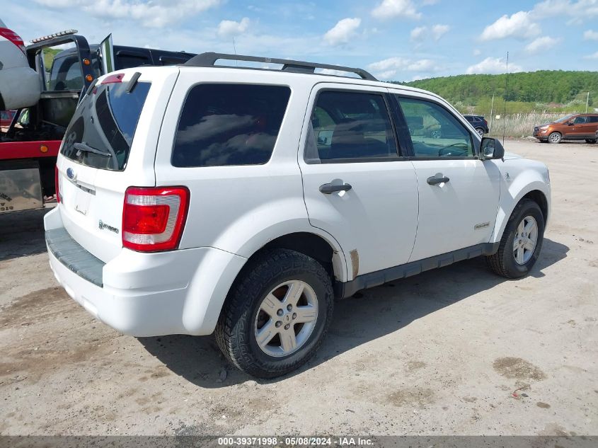 2008 Ford Escape Hybrid VIN: 1FMCU59H48KA24370 Lot: 39371998