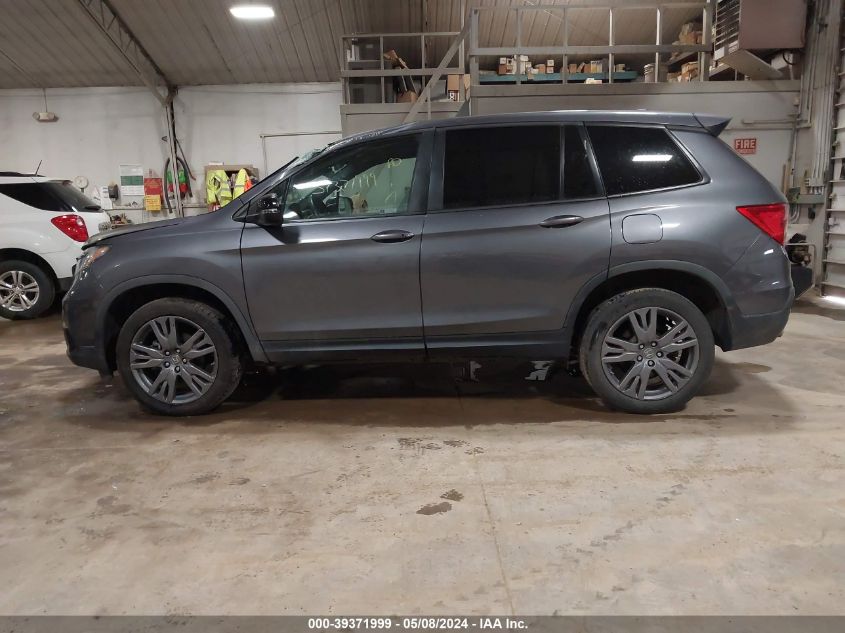 2019 Honda Passport Ex-L VIN: 5FNYF8H54KB025763 Lot: 39371999