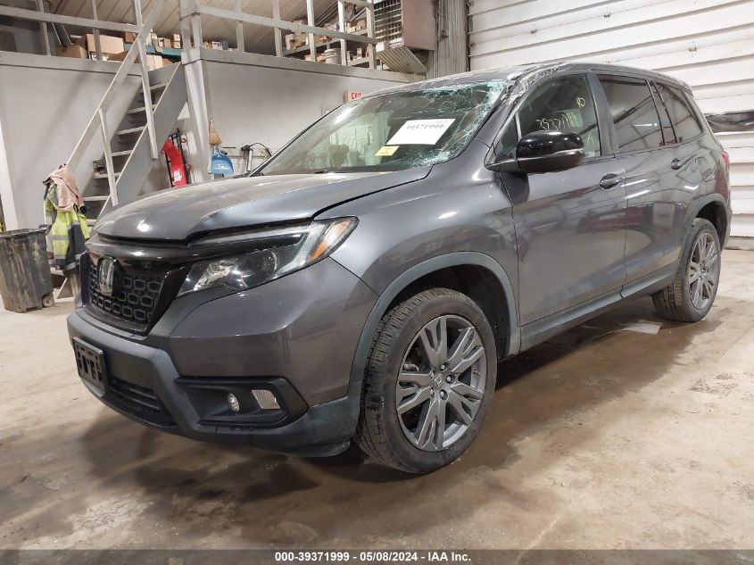 2019 Honda Passport Ex-L VIN: 5FNYF8H54KB025763 Lot: 39371999