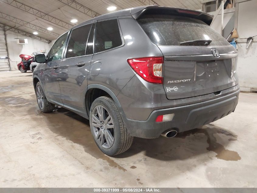 2019 Honda Passport Ex-L VIN: 5FNYF8H54KB025763 Lot: 39371999