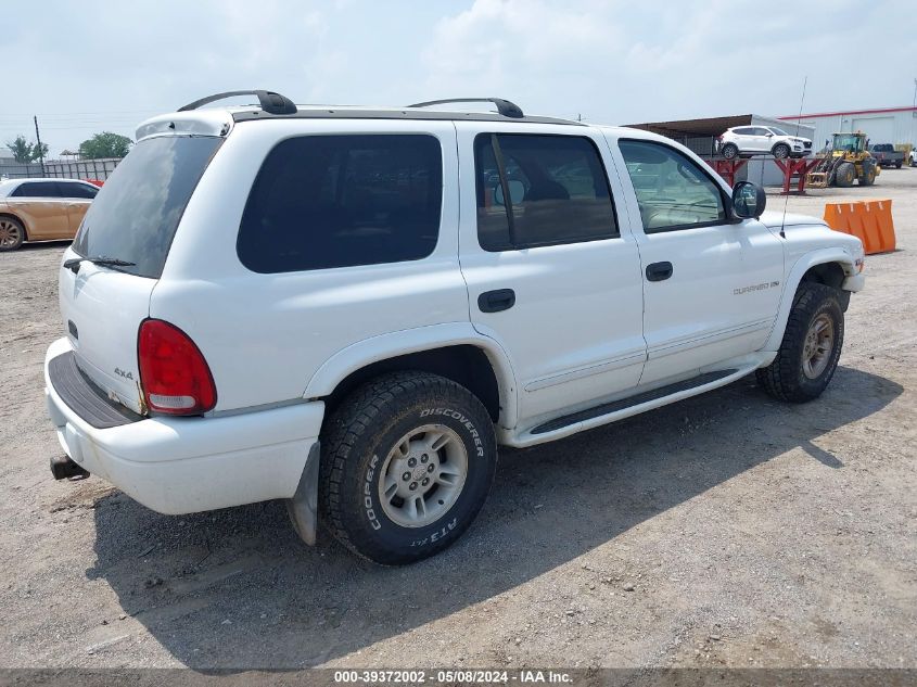 1999 Dodge Durango VIN: 1B4HS28Z5XF536314 Lot: 39372002