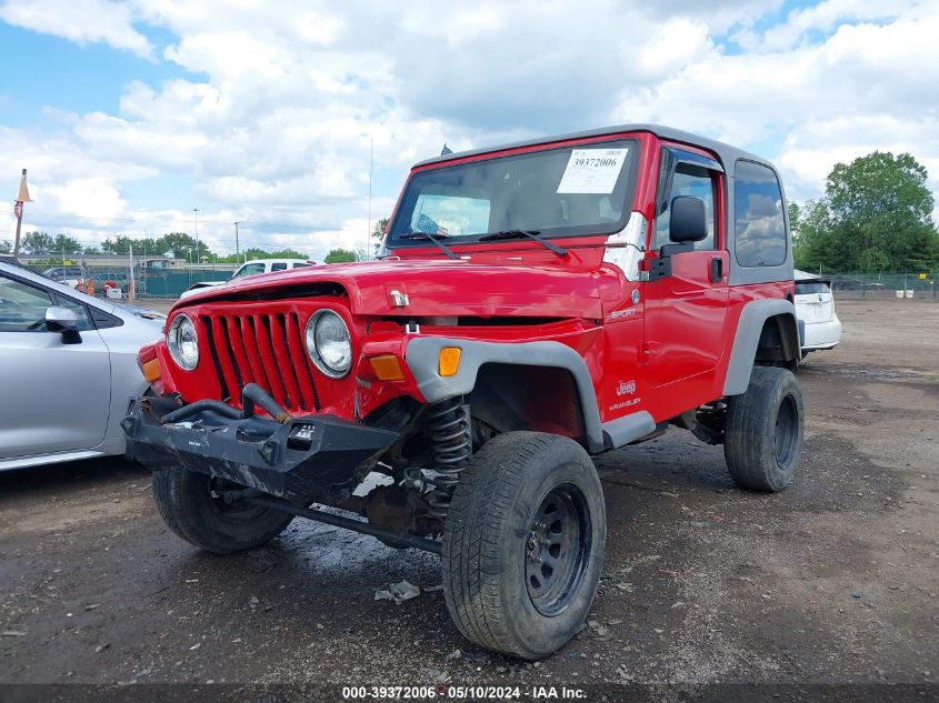 2005 Jeep Wrangler Sport VIN: 1J4FA49S55P313993 Lot: 39372006