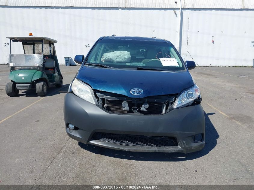 2012 Toyota Sienna Xle V6 8 Passenger VIN: 5TDYK3DC6CS228184 Lot: 39372015