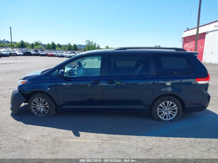 2012 Toyota Sienna Xle V6 8 Passenger VIN: 5TDYK3DC6CS228184 Lot: 39372015