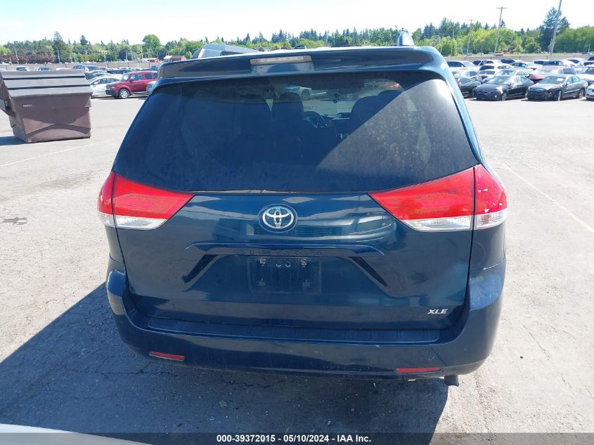 2012 Toyota Sienna Xle V6 8 Passenger VIN: 5TDYK3DC6CS228184 Lot: 39372015