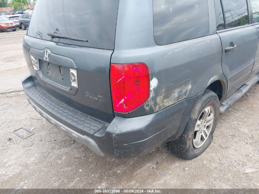 2003 Honda Pilot Ex VIN: 2HKYF18483H531839 Lot: 39372096