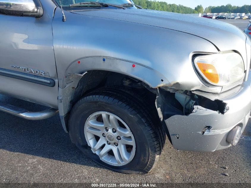 2005 Toyota Tundra Sr5 V8 VIN: 5TBBT441X5S458376 Lot: 39372225