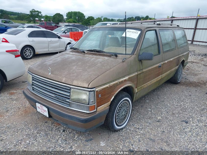 1990 Plymouth Grand Voyager Le VIN: 1P4FH54R8LX294084 Lot: 39372233