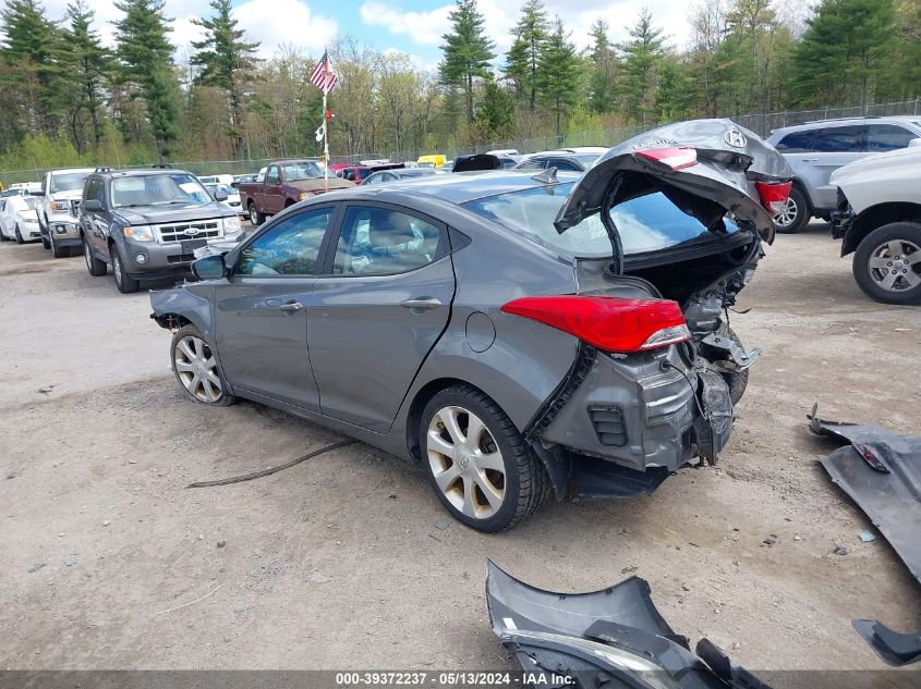 2013 Hyundai Elantra Gls/Limited VIN: 5NPDH4AE4DH250748 Lot: 39372237