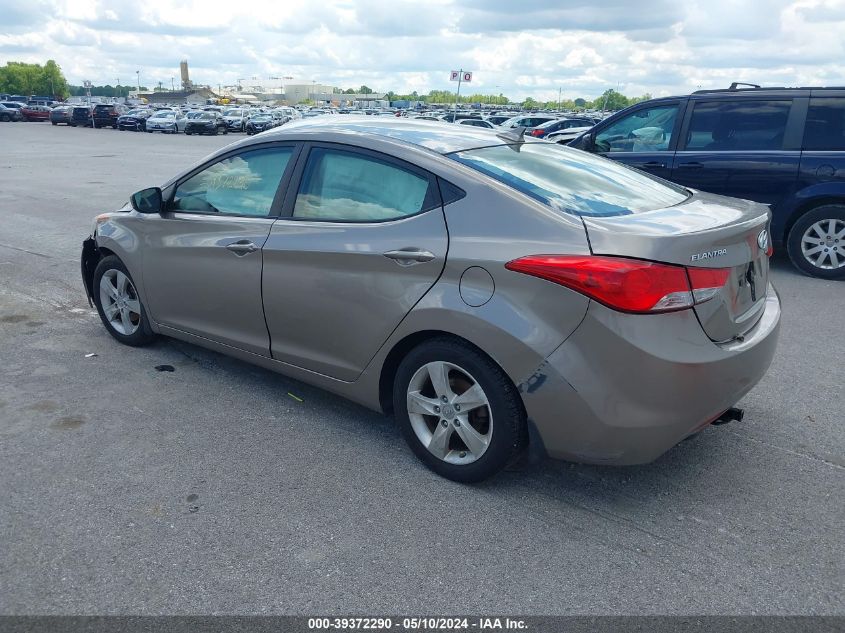 2012 Hyundai Elantra Gls VIN: 5NPDH4AE3CH143575 Lot: 39372290