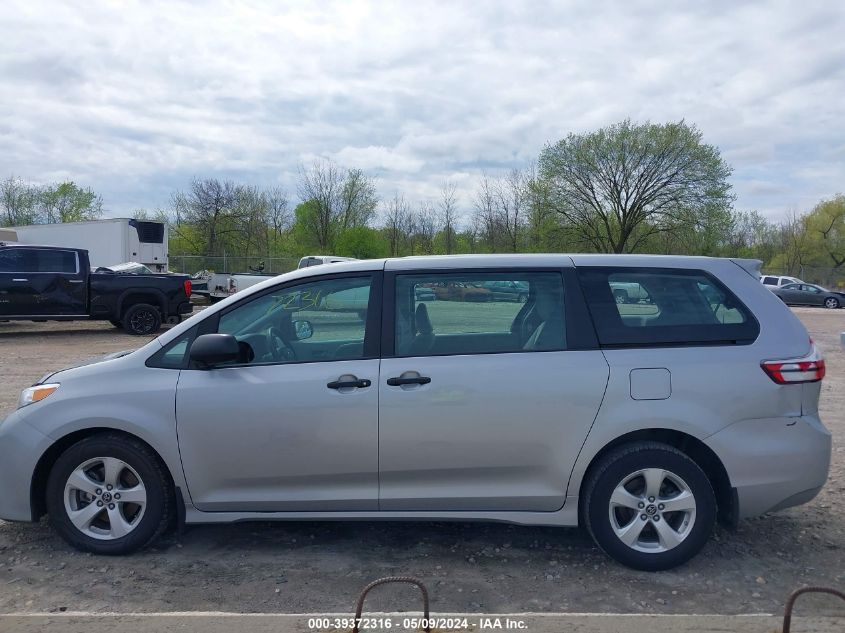 2018 Toyota Sienna L 7 Passenger VIN: 5TDZZ3DC2JS917975 Lot: 39372316