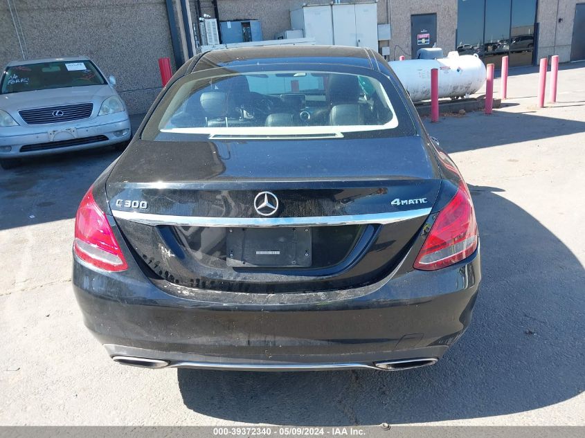 2017 Mercedes-Benz C 300 4Matic/Luxury 4Matic/Sport 4Matic VIN: 55SWF4KB1HU217101 Lot: 39372340