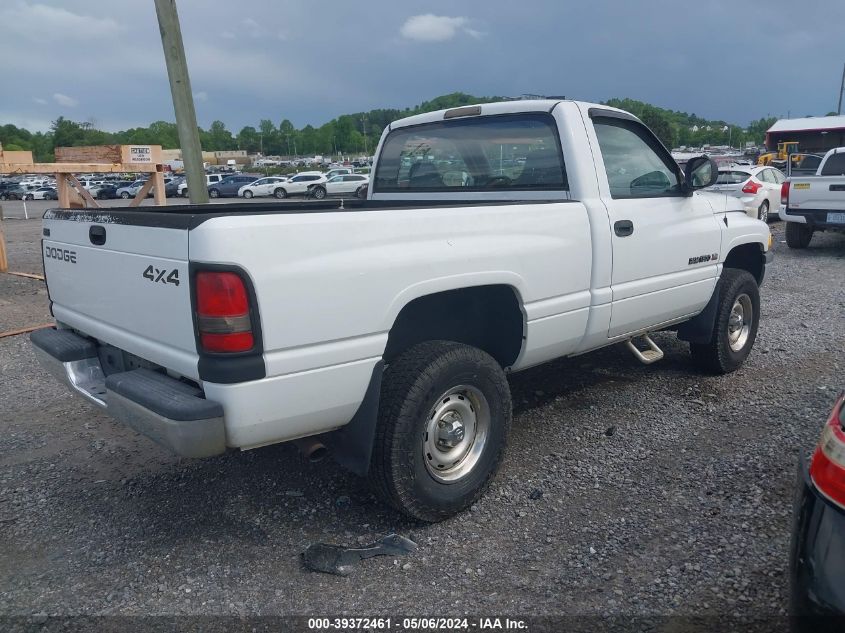 1B7HF16Y71S261992 | 2001 DODGE RAM 1500